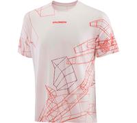 Salomon - Ropa para trail running - S/Lab Speed Tee M Lilac Ash - Talla XL - Beige Beige XL