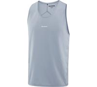 Salomon - Ropa para trail running - Sense Aero Singlet GFX M Trade Winds Pearl Blue - Talla XL - Gris Gris XL