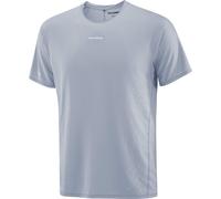 Salomon - Ropa para trail running - Sense Aero SS Tee GFX M Trade Winds Pearl Blue - Talla M - Gris Gris M