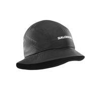 Salomon - Ropa para trail running - Shakeout Bucket Hat U Deep Black - Talla S/M - Negro Negro S/M
