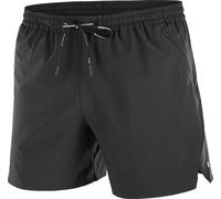 Salomon - Ropa para trail running - Shakeout Core 5" Shorts M Deep Black - Talla L - Negro Negro L