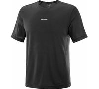 Salomon - Ropa para trail running - Shakeout Core SS Tee M Deep Black de Lana - Talla S - Negro Negro S