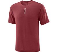 Salomon - Ropa para trail running - Ultra SS Tee M Syrah de Lana - Talla S - Rojo Rojo S