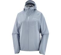Salomon - Ropa trail running mujer - Bonatti Waterproof Jkt W Trade Winds para Mujer - Talla XS - Gris Gris XS