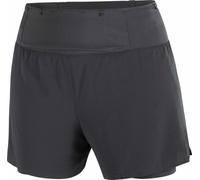 Salomon - Ropa trail running mujer - Sense Aero 2In1 Trail 4" W Deep Black para Mujer de Lana - Talla M - Negro Negro M