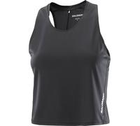 Salomon - Ropa trail running mujer - Sense Aero Short Tank W Deep Black para Mujer - Talla XS - Negro Negro XS