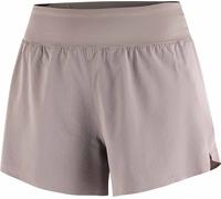 Salomon - Ropa trail running mujer - Sense Aero Stow 4" Shorts W Iron para Mujer - Talla S - Beige Beige S