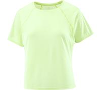 Salomon - Ropa trail running mujer - Shakeout Air Cropped SS Tee W Butterfly para Mujer de Lana - Talla S - Verde Verde S