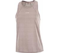 Salomon - Ropa trail running mujer - Shakeout Air Tank W Iron para Mujer de Lana - Talla L - Beige Beige L