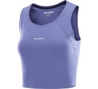 Salomon - Ropa trail running mujer - Shakeout Bliss Tanklette W Marlin para Mujer de Lana - Talla S - Púrpura Púrpura S