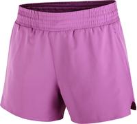 Salomon - Ropa trail running mujer - Shakeout Core Shorts 4" W Iris Orchid para Mujer - Talla L - Púrpura Púrpura L