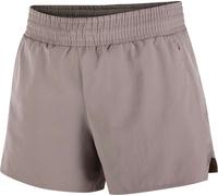 Salomon - Ropa trail running mujer - Shakeout Core Shorts 4" W Iron para Mujer - Talla XS - Beige Beige XS