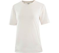Salomon - Ropa trail running mujer - Shakeout Core SS Tee W Whisper White para Mujer de Lana - Talla S - Beige Beige S