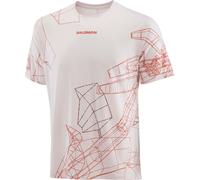 Salomon - Ropa para trail running - S/Lab Speed Tee M Lilac Ash Fiery Red - Talla S - Beige Beige S