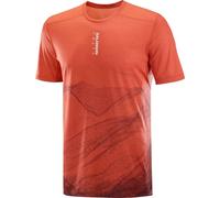 SALOMON S/lab Ultra Tee Aop - Hombre - Rojo / Marrón - talla L- modelo 2025