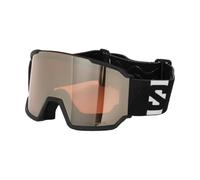 SALOMON S/VIEW 3 ACCESS, Gafas de Esquí, Unisex, Lente Cilíndrica Flash, Espuma de Triple Capa, Ventilación Optimal, NEGRO, Talla Única