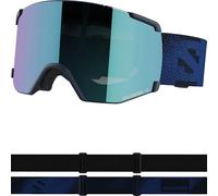 Salomon S/View Gafas de Esquí Snowboard para Unisexo Máscara de Snowboard, Deportes de invierno, Reduce Deslumbramientos, Ventilación ada, Azul, Talla Unica