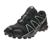 SALOMON Schuhe Speedcross 4 GTX Trail Black-Black-Metallic Bubble Blue (383187) 37 1/3 Schwarz