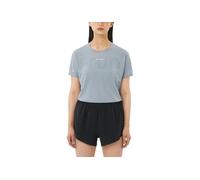 Salomon - Ropa trail running mujer - Sense Aero SS Tee GFX W Trade Winds Pearl Blue para Mujer - Talla M - Gris Gris M