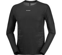 Salomon - Ropa para trail running - Sense Aero LS Tee GFX M Deep Black Black Beauty - Talla M - Negro Negro M