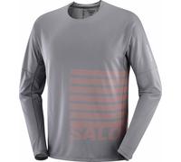 Salomon Sense Aero GFX vêtement running homme S Gris/argent