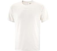 Salomon - Sense Aero SS Tee GFX M Whisper White/White - Talla L - Beige Beige L