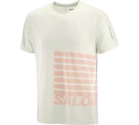 SALOMON Sense Aero Ss Tee Gfx M - Hombre - Verde / Rojo - talla XL- modelo 2025