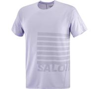 SALOMON Sense Aero Ss Tee Gfx M - Hombre - Violeta / Gris - talla XL- modelo 2025