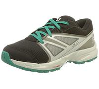 Salomon Sense Climasalomon Waterproof (impermeable) unisex-niños Zapatos de trail running, Negro (Black/Pearl Blue/Parasailing), 32 EU