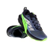 Salomon - Zapatillas de trail - Sense Ride 5 Gtx Flint Stone/Black/Green Gecko - Talla 9,5 UK - Gris Gris 9.5 UK