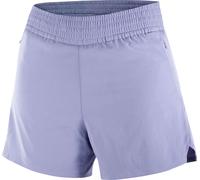 Salomon - Ropa trail running mujer - Shkout Core 2In1 Shorts 4 W Blue Granite para Mujer - Talla S - Púrpura Púrpura S