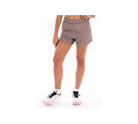 Salomon - Ropa trail running mujer - Shakeout Core 2In1 Shorts 4 W Iron para Mujer - Talla XS - Beige Beige XS