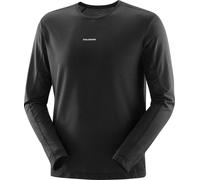 Salomon - Shakeout Core LS Tee M Deep Black de Lana - Talla XL - Negro Negro XL