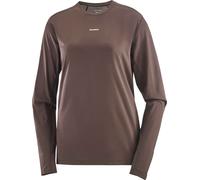 Salomon - Shakeout Core LS Tee W Coffee Bean para Mujer de Lana - Talla L - Marrón Marrón L