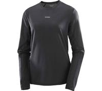 Salomon - Shakeout Core LS Tee W Deep Black para Mujer de Lana - Talla S - Negro Negro S