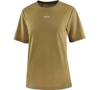 Salomon - Shakeout Core SS Tee W Brilliant para Mujer de Lana - Talla L - Caqui Caqui L
