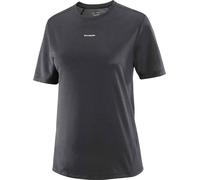 Salomon - Shakeout Core SS Tee W Deep Black para Mujer de Lana - Talla M - Negro Negro M