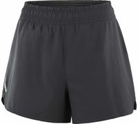 Salomon - Shakeout Easy Shorts 4” W Deep Black para Mujer - Talla L - Negro Negro L