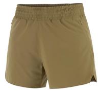 SALOMON Shkout Core Shorts 4" W - Mujer - Marrón / Verde - talla L- modelo 2025