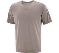 Salomon - Ropa para trail running - Shakeout Core SS Tee M Iron de Lana - Talla M - Beige Beige M