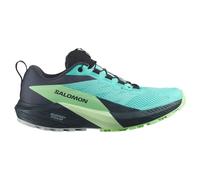SALOMON Shoes Sense Ride 5 GTX W, Zapatillas de Trail Running Mujer, Blue Radiance/Green Ash/India Ink, 38 2/3 EU