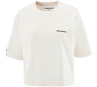 SALOMON Short Ss Tee Relaxed W - Mujer - Blanco - talla S- modelo 2026