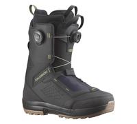 Salomon Snowboard - Botas de snowboard hombre - Echo Dual Boa Wide Black/Deep Lichen Green de Lana - Talla 40,5 - Negro Negro 40.5