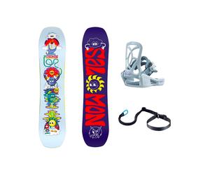 Salomon Snowboard - Packs (snowboard + fijaciones) - Team Package 2027 - Talla Infantil 90 cm - Blanco Blanco 90 cm