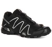 Salomon Speedcross Cordón Exterior Malla Zapatillas Hombre Negro En Orange GB 7