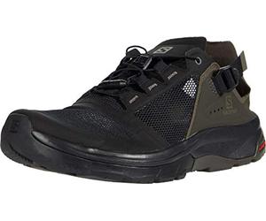 Salomon Tech Amphib 4 Hombre Zapatos de trekking, Negro (Black/Beluga/Castor Gray), 44 ⅔ EU