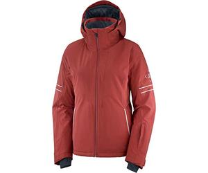 Salomon The Brilliant Jacket W Chaqueta, Mujer, Red Dahlia/Kentucky Blue, 2XL