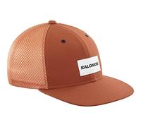 Salomon Trucker Gorra para Hombre y Mujer, Con Visera Plana, Malla Suave y Transpirable, Secado Rápido optimo para Hacer Ejercicio, Naranja, Large/Extra Large