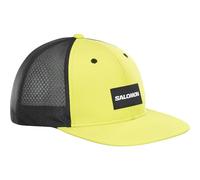 Salomon Trucker Gorra Trail Running Senderismo Trail Running Senderismo MTB Plana Unisexo, Atrevida, pero versátil, Contenido reciclado, Comodidad transpirable, Amarillo, S/M