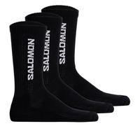 Salomon Unisex Calcetines, 3er Paquete - Everyday Crew, Felpa , Stütz-zone, Logo